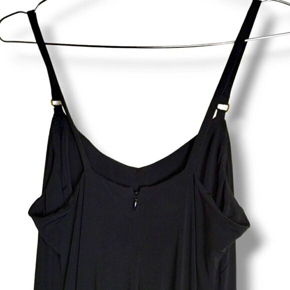 Calvin Klein Womens Gown Sz 10 Black Knit Maxi Witchycore Halloween Wedding y2k - Picture 9 of 11